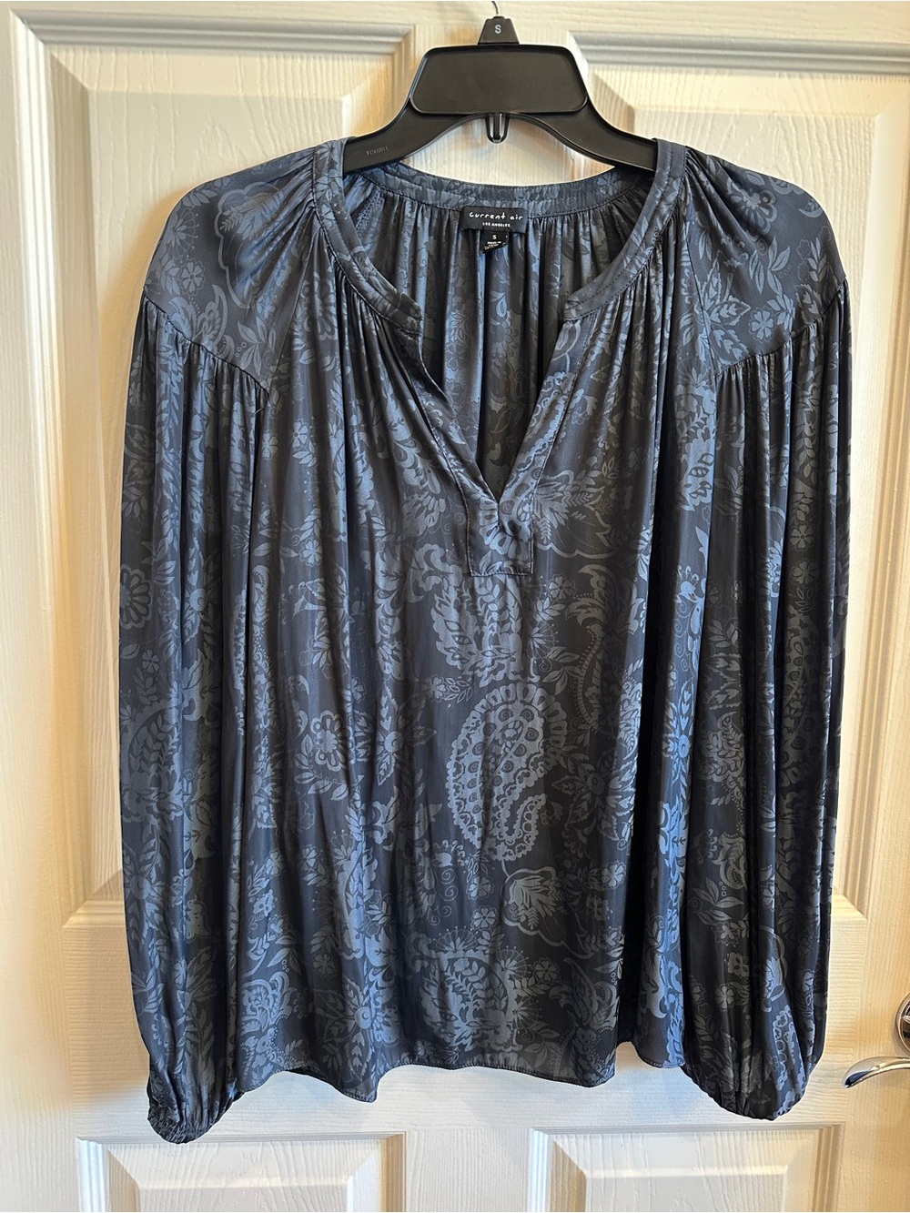 Current Air Blue Long-Sleeve Blouse - Picture 2 of 5